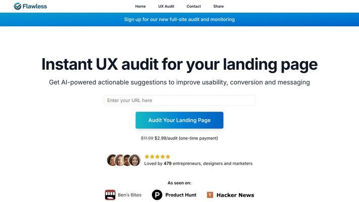 Instant UX audit