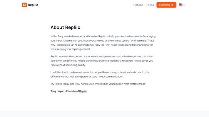 AI Email Reply Generator - Repliio