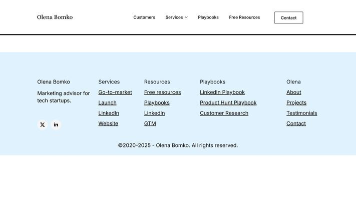 Olena Bomko Customer Research Report