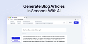 Generate Content & Copy In Seconds With AI