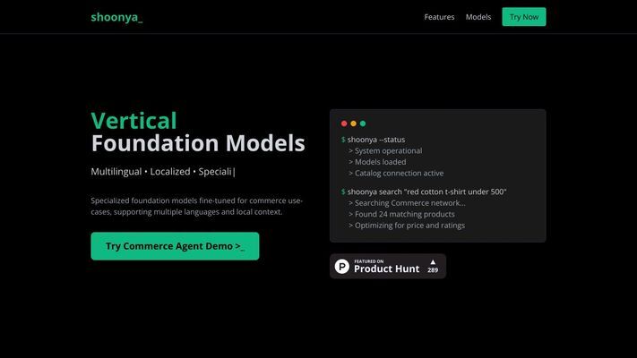 shoonya - Foundational Models & Agents for commerce