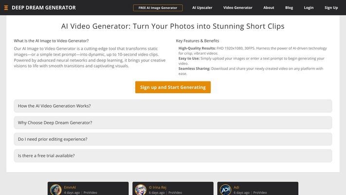 AI Image Generator: AI Picture & Video Maker to Create AI Art Photos Animation | Deep Dream Generator DDG