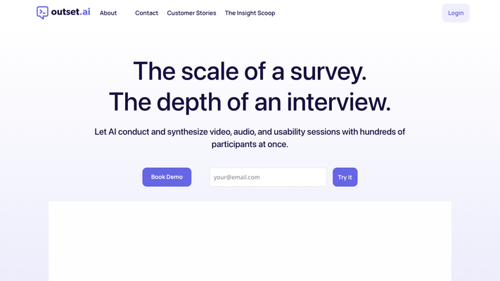 Outset - The AI-Moderated Research Platform