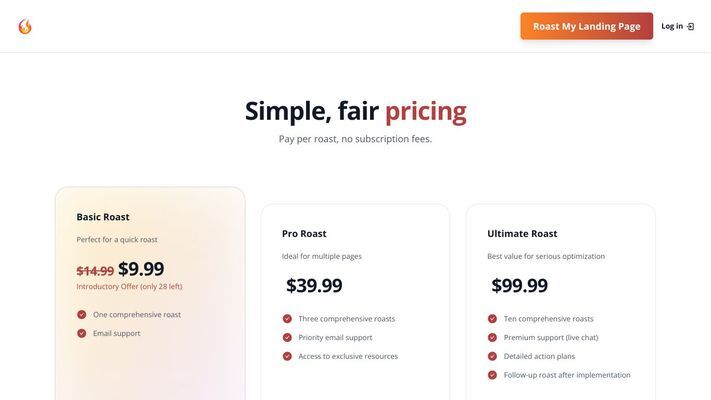 Roast My Landing Page | Quick, Affordable Insights That Will Skyrocket Your Conversions