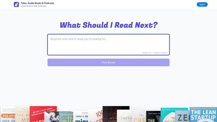 Book Summary and Audio Podcasts for 10,000+ Books | Tales.so | Get Started for Free