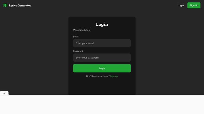 AI Lyrics Generator
