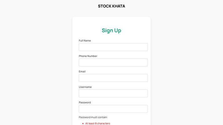 StockKhata