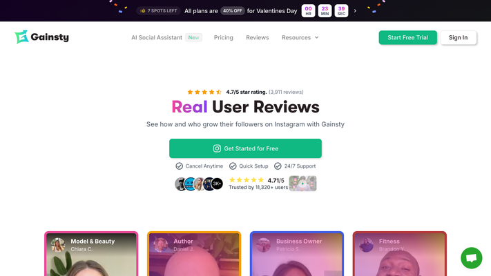 Gainsty: Get Real Instagram Followers Fast
