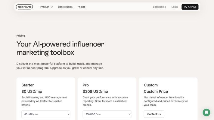 Archive | Influencer Marketing Platform