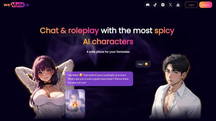 AI Girlfriend & Boyfriend, Spicy AI Roleplay Chat | Wemate
