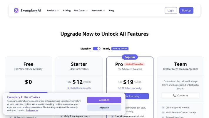Exemplary AI - Your Content Repurposing Toolkit