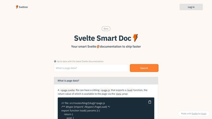 Svelte smart AI assistant