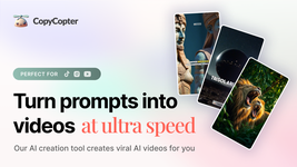 CopyCopter · AI Text to Video Generator