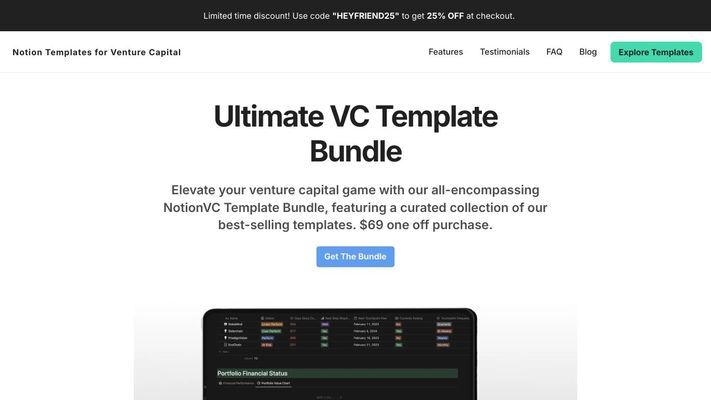 NotionVC - Notion Templates for Venture Capital