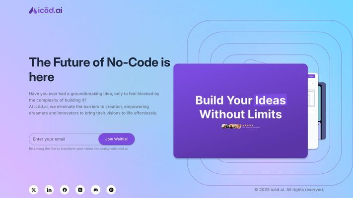 icōd.ai | Beta | From Ideas to Code