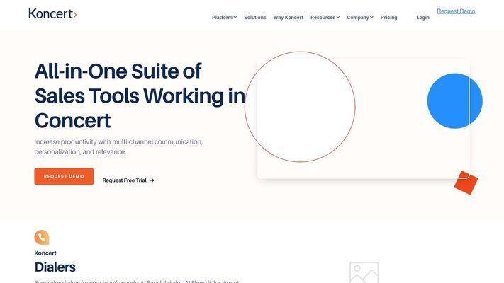 Koncert: AI-Powered Sales Dialer with Remote Salesfloor