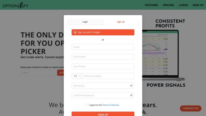 Optionsfy - Done for You Options Picker