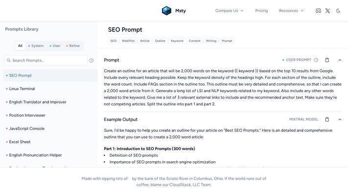 Msty - Using AI Models made Simple and Easy