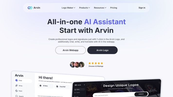 Arvin AI ChatGPT Chrome Extension