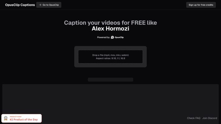 OpusClip Captions - Add Captions to Your Videos for Free
